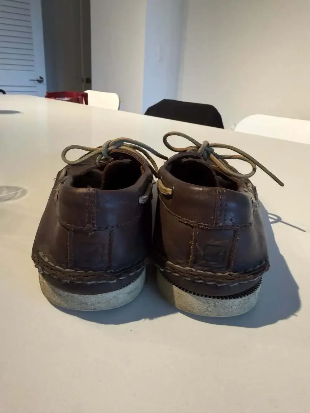 Sperry Authentic Original 2-Eye Boat Shoe in Dark Brown Leather